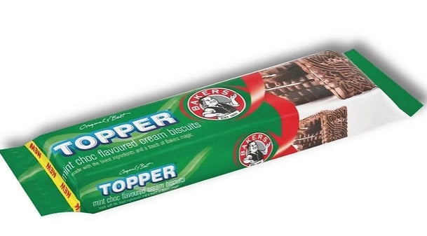 Topper Biscuits Mint Choc Flavour 125g