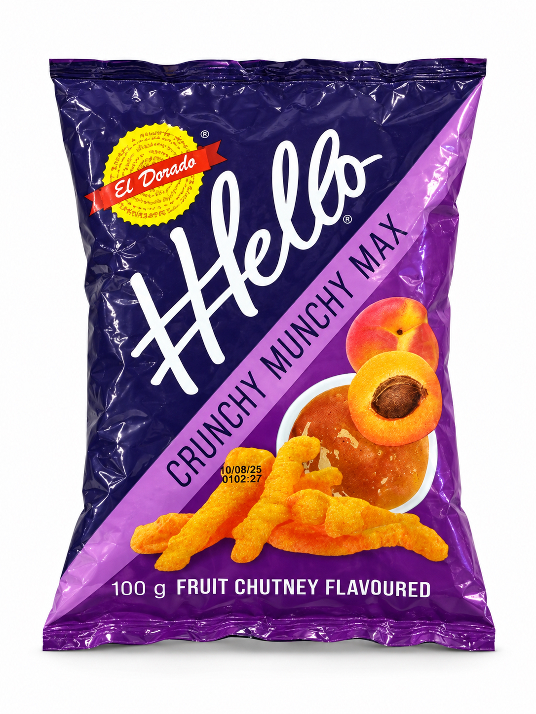 Hello Crunchy Munchy Max Chips Fruit Chutney 100g