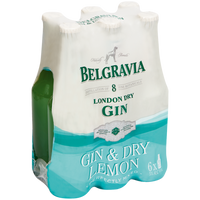 Belgravia London Dry Gin 330ml x6