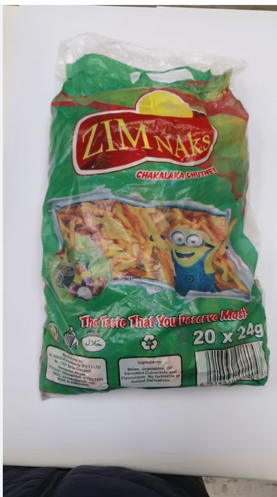 Zimnaks chakalaka chutney flavour 20 pack