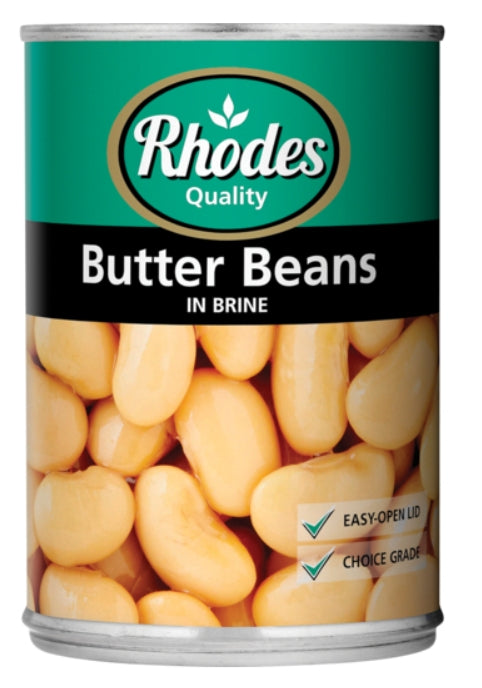 Rhodes Quality Butter Beans In Brine 410g SA