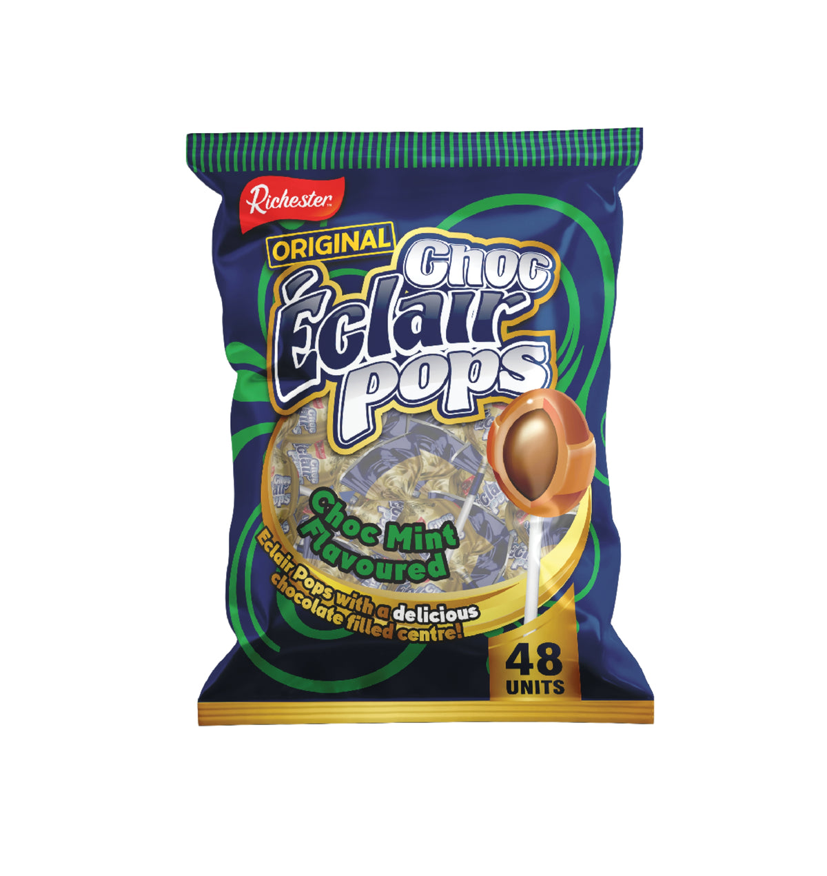 Eclair Pops Choc Mint pack of 48