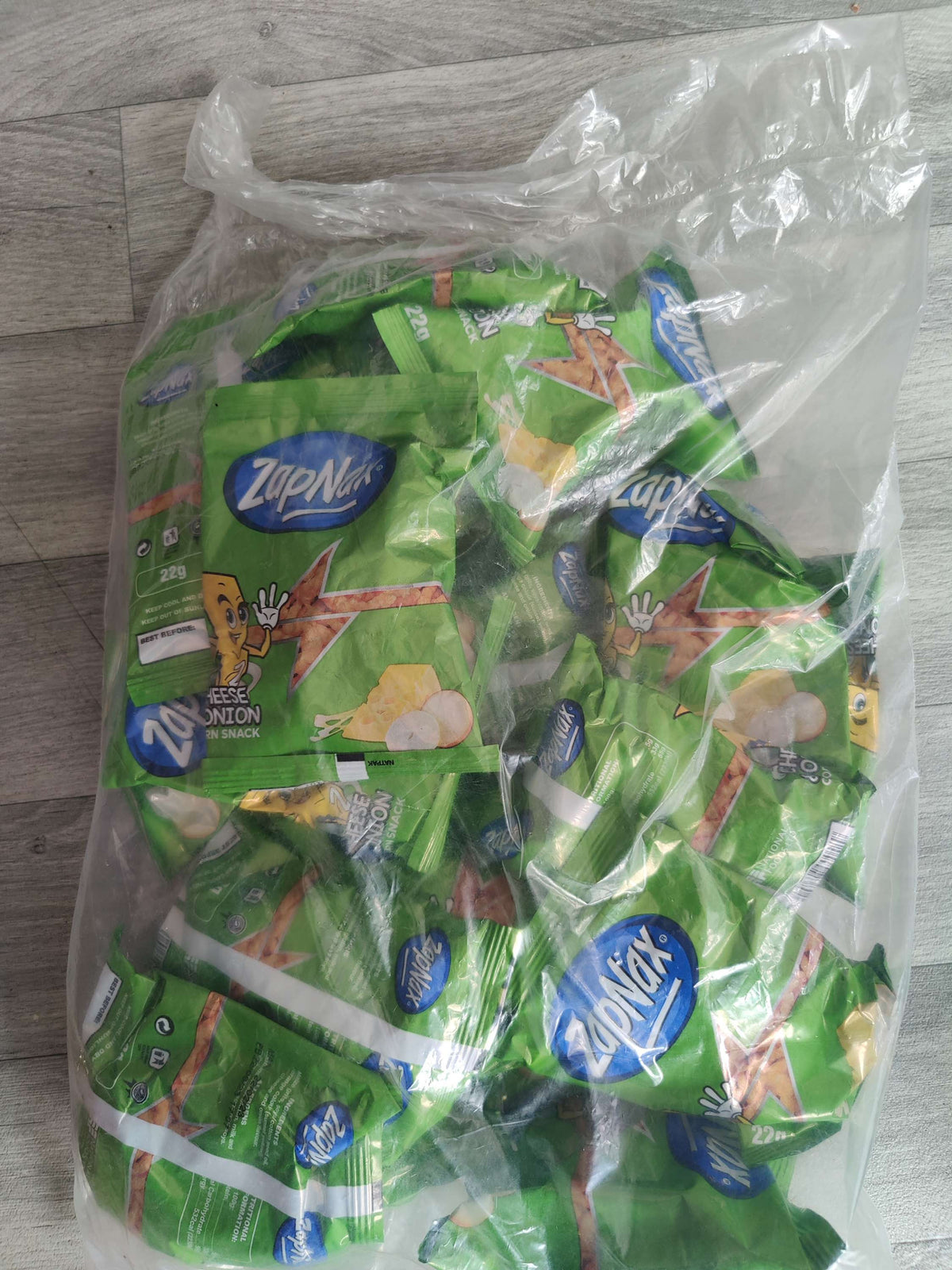 Zapnax cheese and onion  10pack 100g