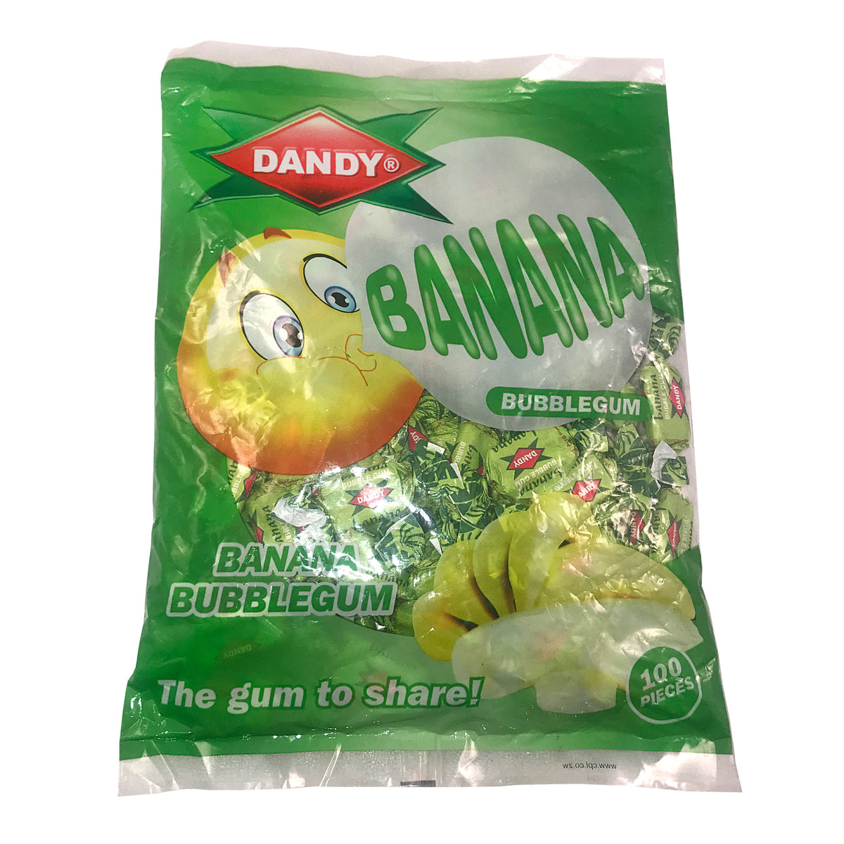 Dandy Bubblegum in Banana 100 Pieces