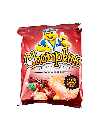 Chompkins Potato Crisps in Tomato Sauce