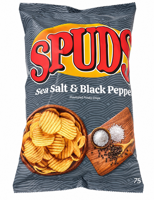 Spuds Sea Salt & Black Pepper