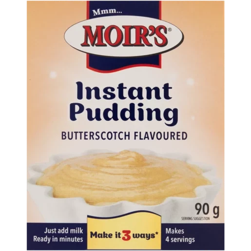 Moirs Instant Pudding Butterscotch 90g