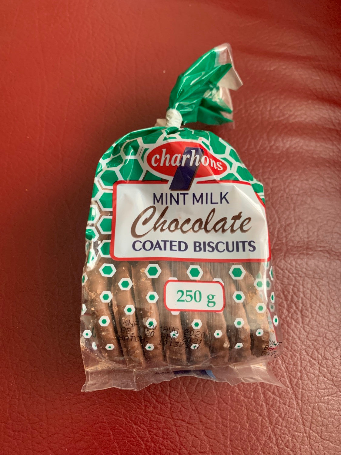 Milk Mint Chocolate Coated Biscuits