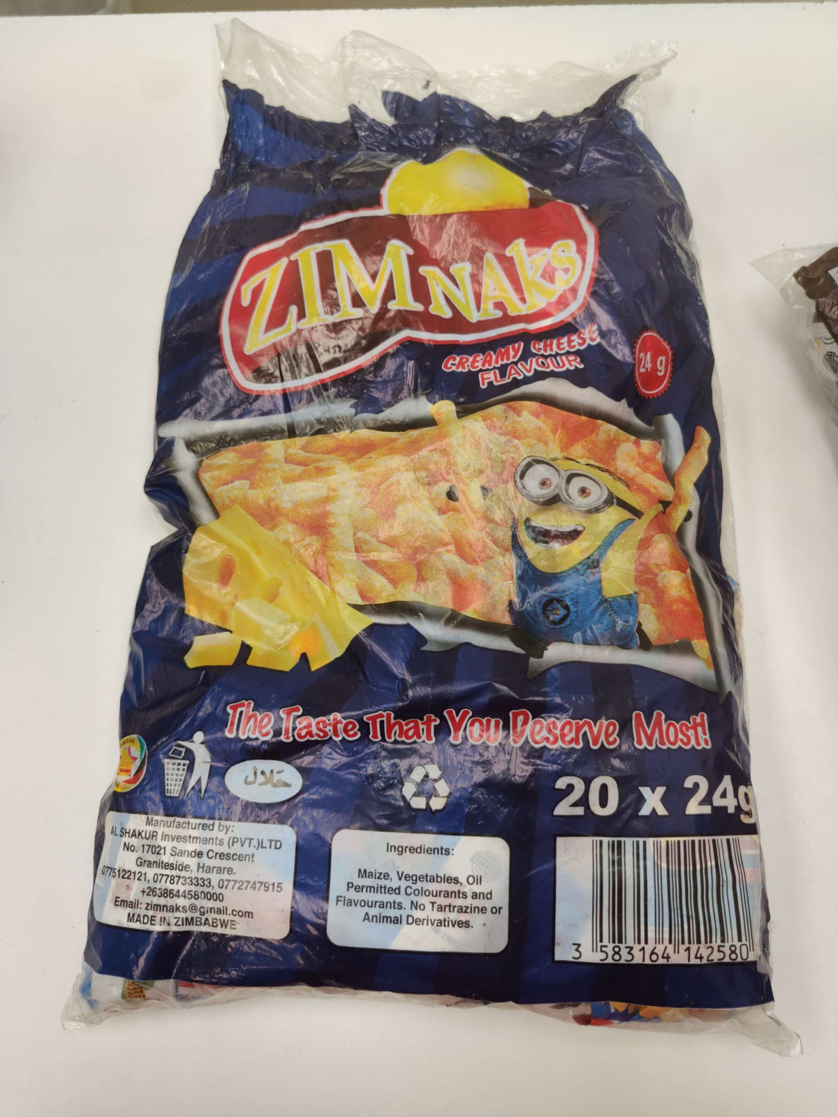 Zim Naks creamy cheese flavour