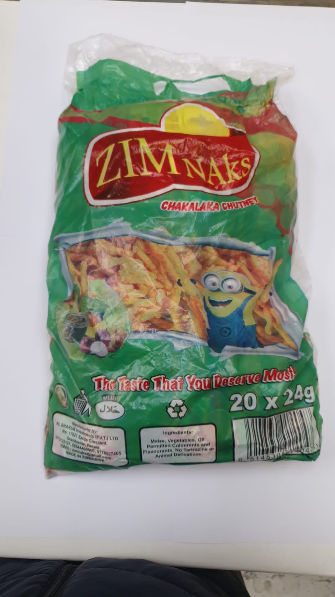 Zim Naks Chakalaka Chutney 20 pack