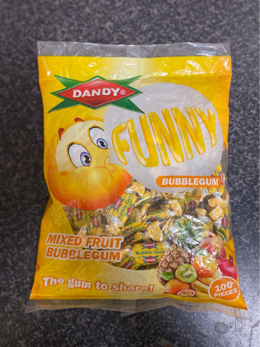 Dandy Mixed Fruit Bubblegum - Pack of 100