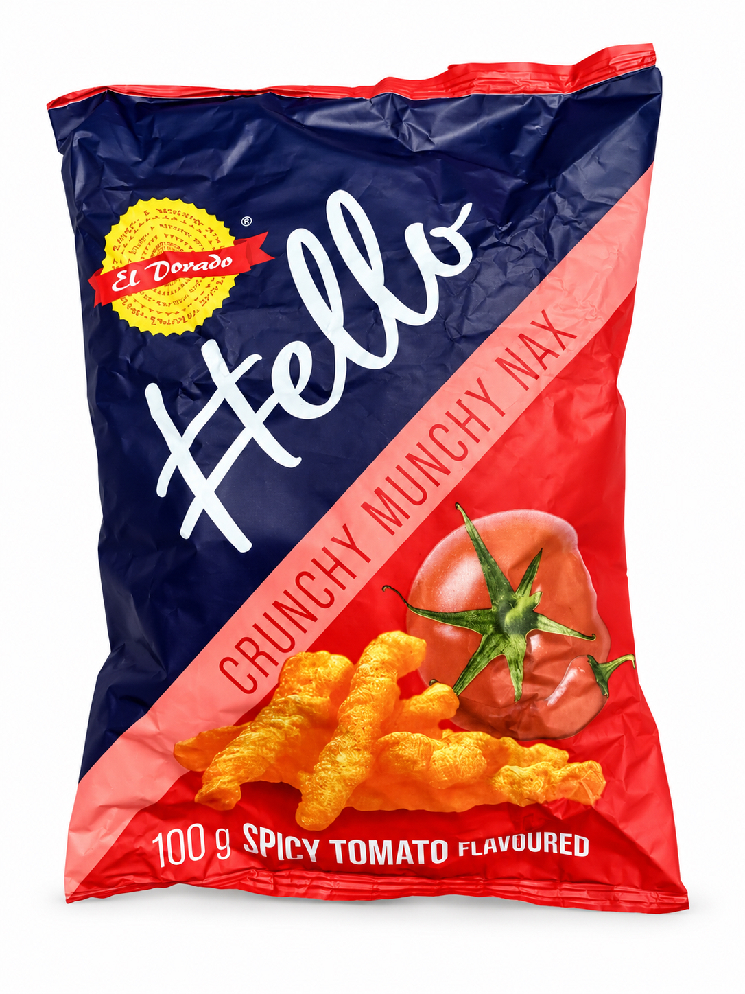 Hello Crunchy Munchy Max Chips Spicy Tomato Nax 100g