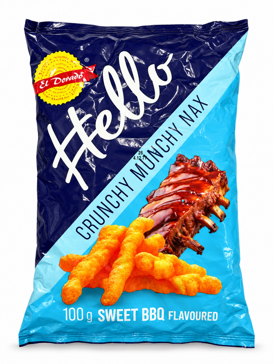 Hello Crunchy Munchy MaxChips Sweet BBQ 100g