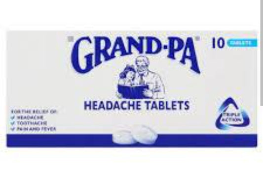 Grandpa headache tablets