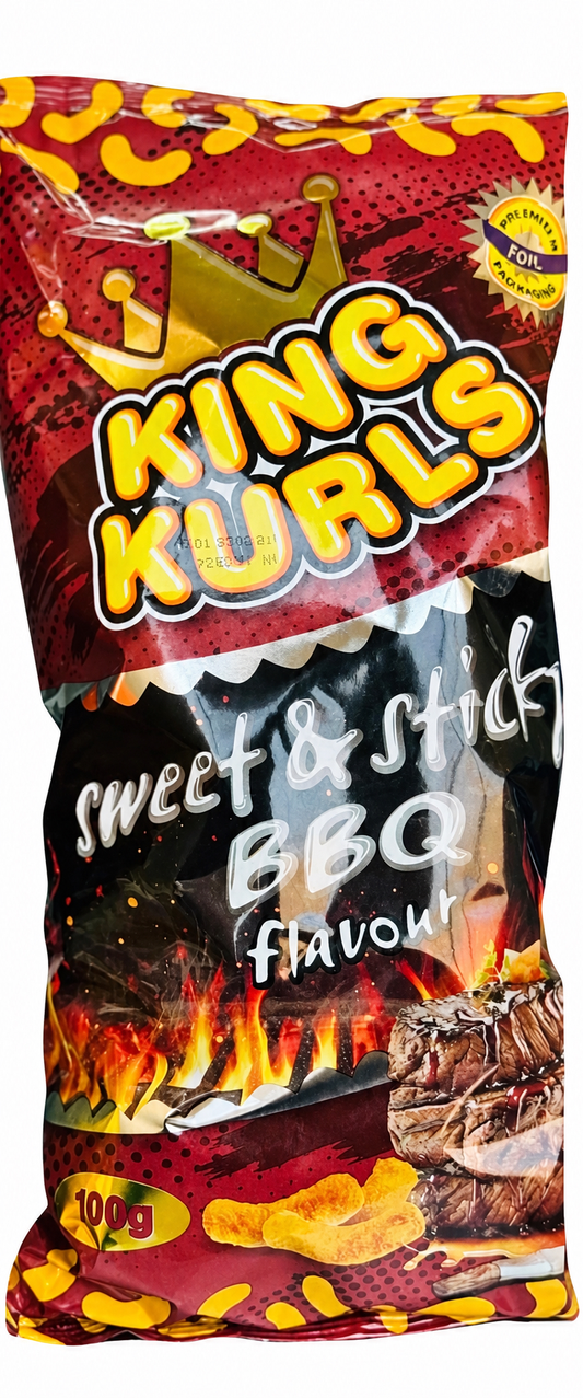 King Kurls Sweet and Sticky BBQ 100g